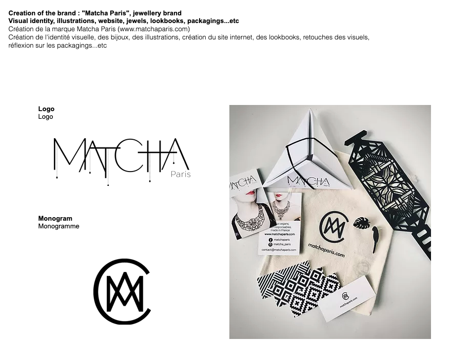 Création de la marque Matcha Paris